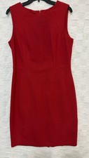 Talbots Womens Red Sleeveless Sheath Dress - Stretch- Size 10- EUC