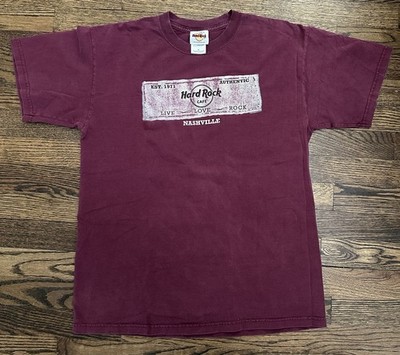 Hard Rock Cafe Nashville Live Love Rock T-Shirt Size M Y2K