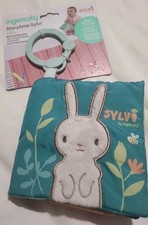 Ingenuity Storytime Sylvi Soft Baby Crinkle Book - 6 Pages - Calm Springs