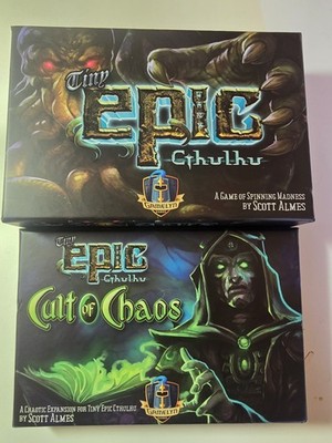 Tiny Epic Cthulhu Deluxe KS Edition + Kultist Erweiterung unbenutzt