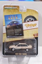 Greenlight 1/64 Vintage Ad Cars 1989 Ford Taurus Beige New