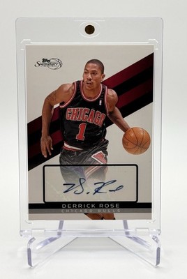 Derrick Rose 2008-09 Topps Signature Rookie Auto /649 #TSA-DR BULLS SP RC