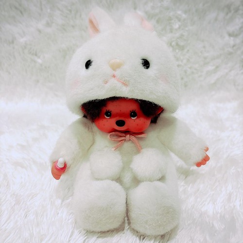 Monchhichi seltener Hase Stofftier 1918