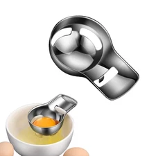 DKJEkdje 1 Pack Egg Separator Professional Egg Yolk Separator Stainless Steel Fi