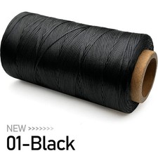 Flat Waxed Thread for Leather Sewing Wax String Polyester Cord Craft Stitching B