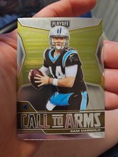 Sam Darnold 2021 Panini Playoff Call To Arms #CA-SDA Insert Carolina Panthers