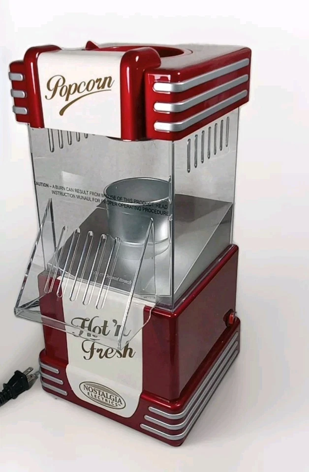 Nostalgia Popcorn Popper Retro Series 50s Style Hot Air Popcorn  - Image 4 of 4