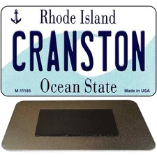 Cranston Rhode Island State License Plate Tag Novelty Magnet M-11185 3.5" x 2"