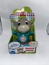 Fisher-Price Linkimals Musical Moose Interactive Teaching Toy Lights Sounds