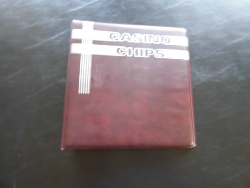 (GRB-9) Poker Chip Book Album for 2x2 Holder Storage 9.5 by 10 inches