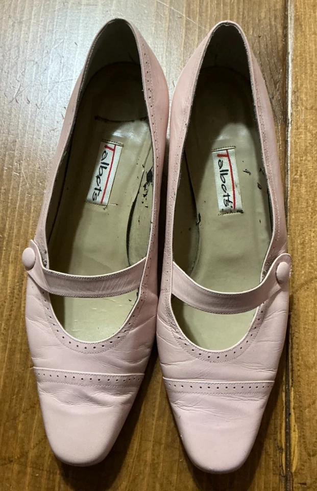 Talbots Womens Mary Jane Low Heel Pink Shoes Size 8-1/2 M - Image 2 of 4