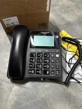 AT T CL2940 Corded Phone with Speakerphone, Extra-Large Tilt Display/Buttons