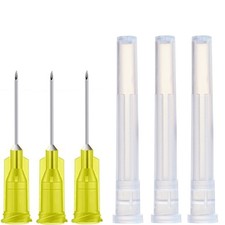 100Pack 30Ga 1/2 Inch Sterile Disposable Injection Needle with Cap for