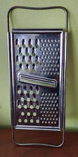 EKCO Vintage Stainless Steel HandHeld Flat Grater Zester Shredder 3 In 1 USA