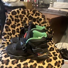 Jordan Air Jordan 8 Boys Black Green Colorblock High Top Athletic Sneakers 5.5