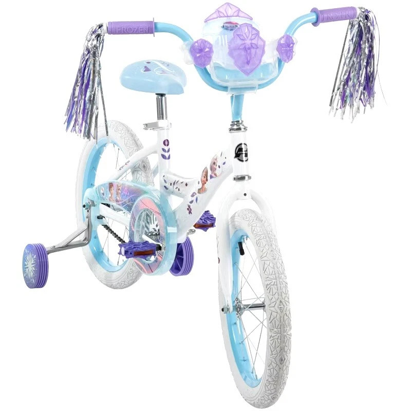 HUFFY FROZEN 16 KIDS' BIKE IN WHITE: PERFECT FOR YOUR LITTLE