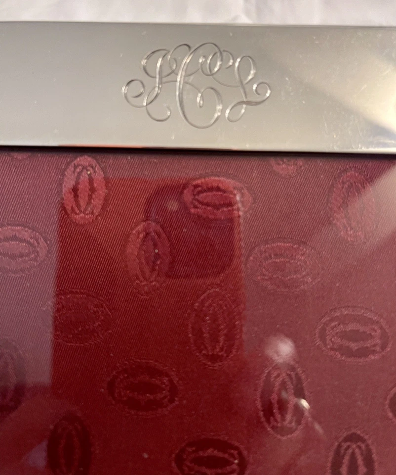 Marco de fotos grande Cartier vintage de plata de ley de 9" x 11 3/4" Foto 3 de 4