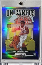 2021-22 Panini Prizm Draft Picks Davion Mitchell #10 RC On Campus SP Prizm Heat 