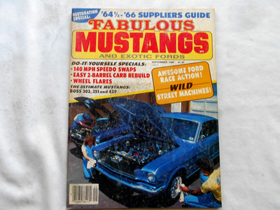 FABULOUS MUSTANGS AND EXOTIC FORDS Magazine-SEPTEMBER,1985