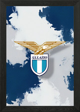 Poster arte da parete con cornice logo SS Lazio quadro stampa su tela