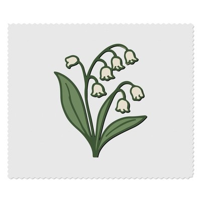 2 Linsenputztücher 'Maiglöckchen Blume' (LC00035278)