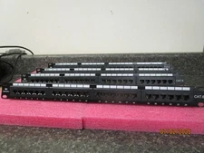 Qty (4) Cable Matters #180011-CAT6 24-Port 110-Type Cat 6 1U Patch Panel