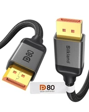 Silkland 80Gbps DisplayPort Cable 2.1 6.6FT [VESA Certified], [8K@240Hz, 4K@5...