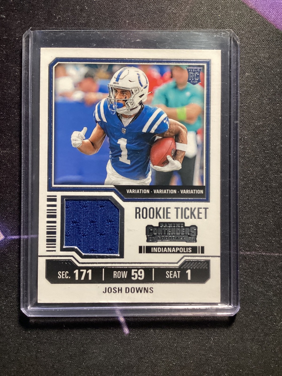 2023 Panini Contenders - Rookie Ticket Swatches Josh Downs #TS21V Variations...