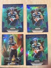 2023 Prizm Jaxon Smith Njigba RC Green Prizm Break & Prizmatic  All 4
