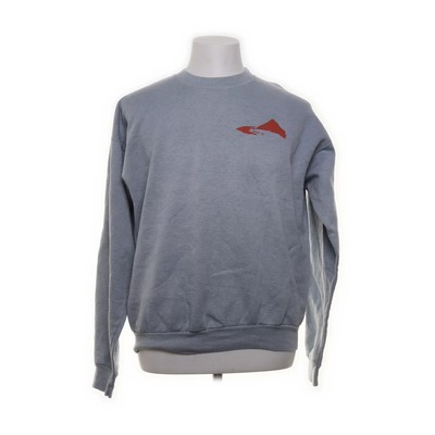 Hanes, Sweatshirt, Größe: L, Grau, Print, Herren #u1H