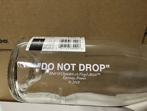 Virgil Abloh Moet “DO NOT DROP” Chandon Off White Empty Louis Vuitton Hennessy