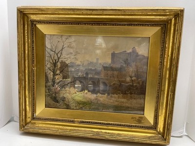 FINE NOTED ARTIST HARRY JOSEPH THURNALL 1846-1925 SIGNED WATER COLOR PAINTING