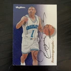 1996-97 Skybox Premium - Autographics Muggsy Bogues Black Ink (AU) Hornets