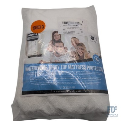 Utopia Bedding Matratzenschoner 160 x 200 x 30 cm Wasserdicht, Oeko-TEX Matratze