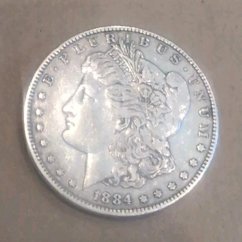 1884 Morgan Silver Dollar $1 Coin 0.9 Fineness Uncertified US Collectible