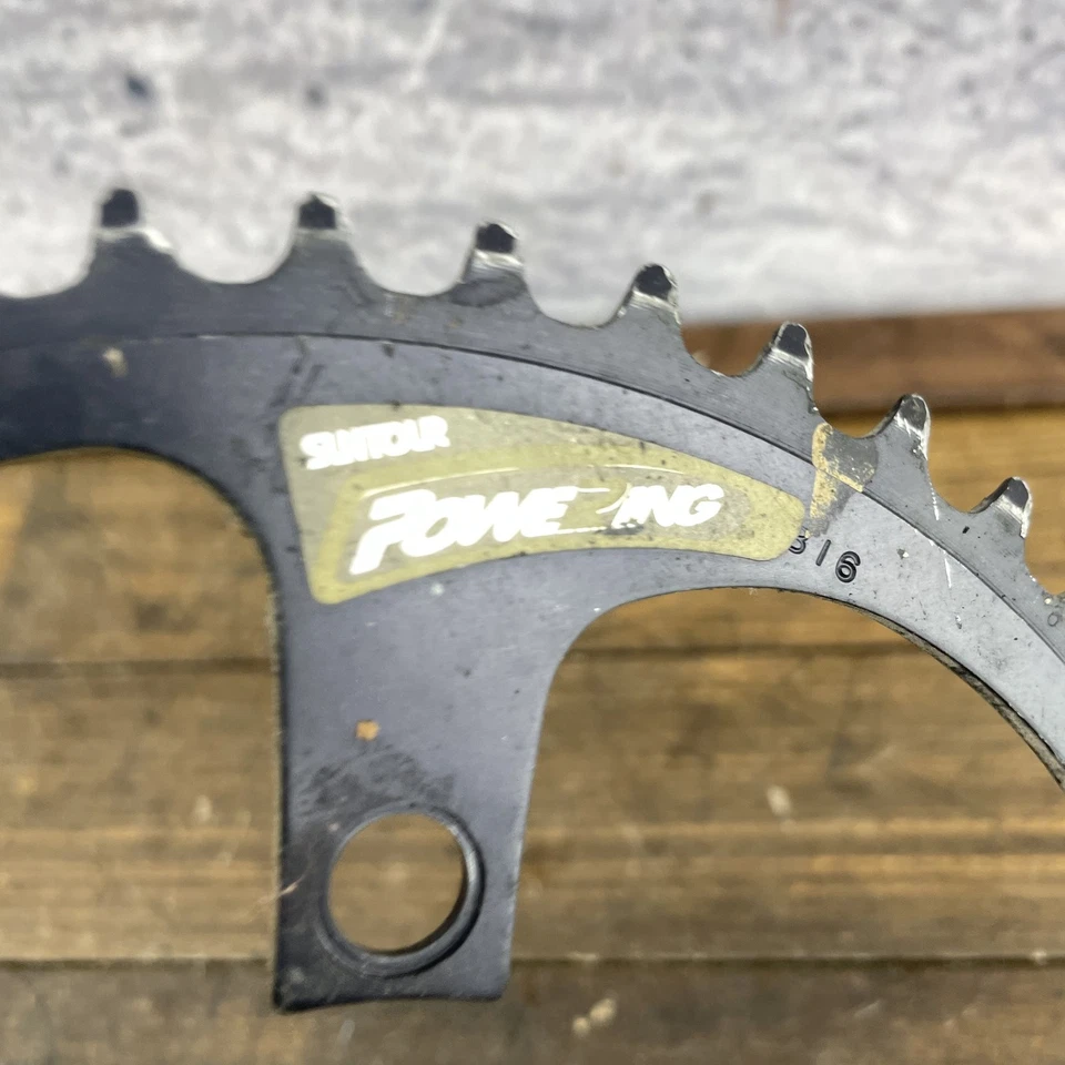 Plato de colección Suntour Power Ring 50T 110BCD 50 5 pernos Japón bicicleta de carretera 75 g Foto 2 de 4