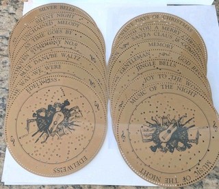 Vintage Mr Christmas Music Box 16 Discs Discs Only