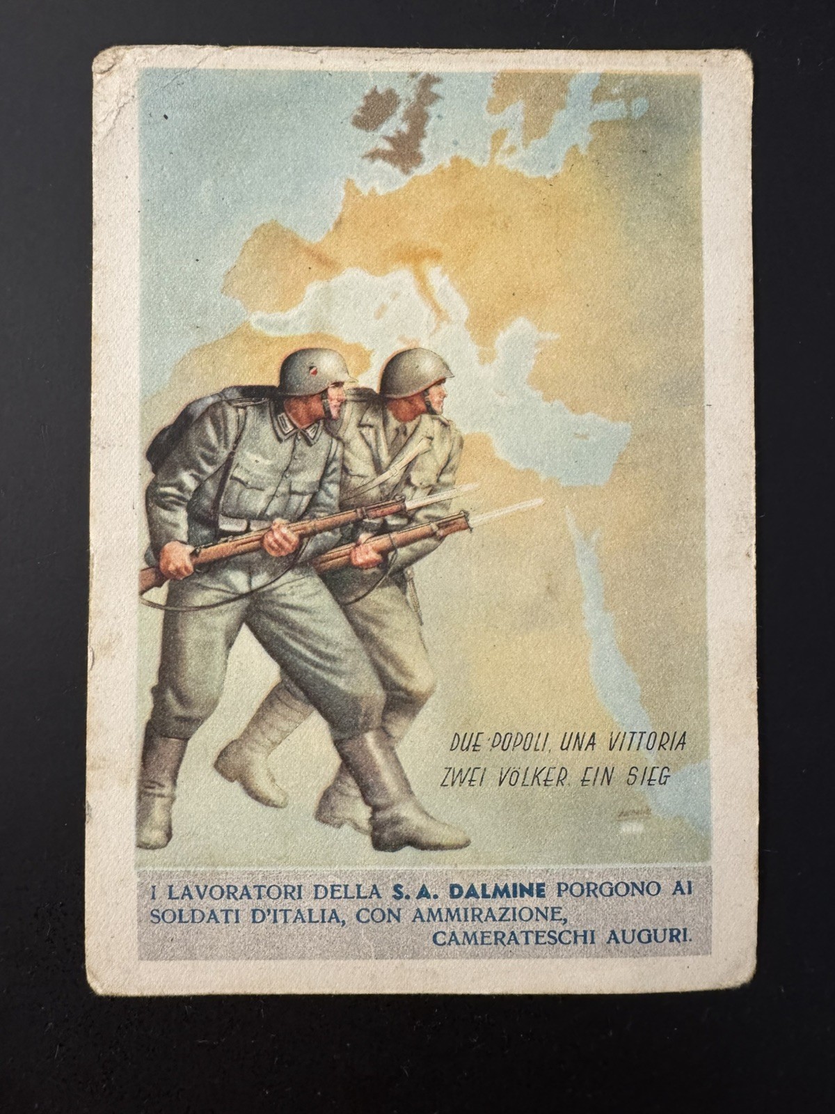 Cartolina Boccasile Propaganda Commissionato Dalmine