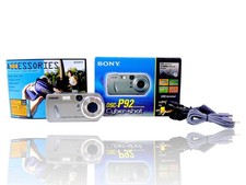 SONY DSC-P92 Cyber-shot Digital Camera 5MP Optical Zoom Silver Working In Box