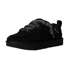 Womens UGG Lo Lowmel Sneaker - Black Suede, Size 10 M US 1168890 