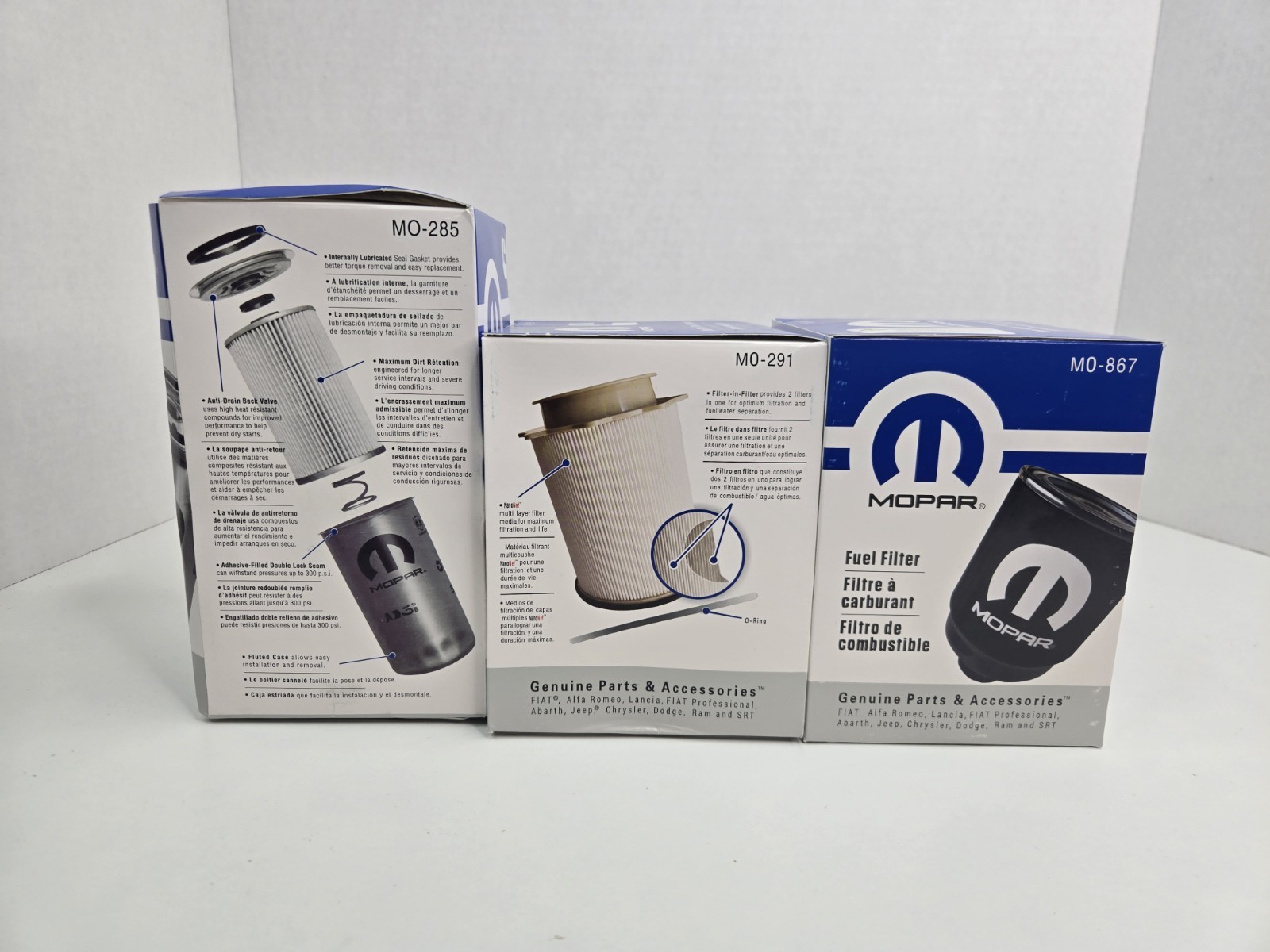2013-2018 RAM 2500 3500 4500 5500 6.7L Diesel Oil Fuel Filter Kit Mopar Genuine