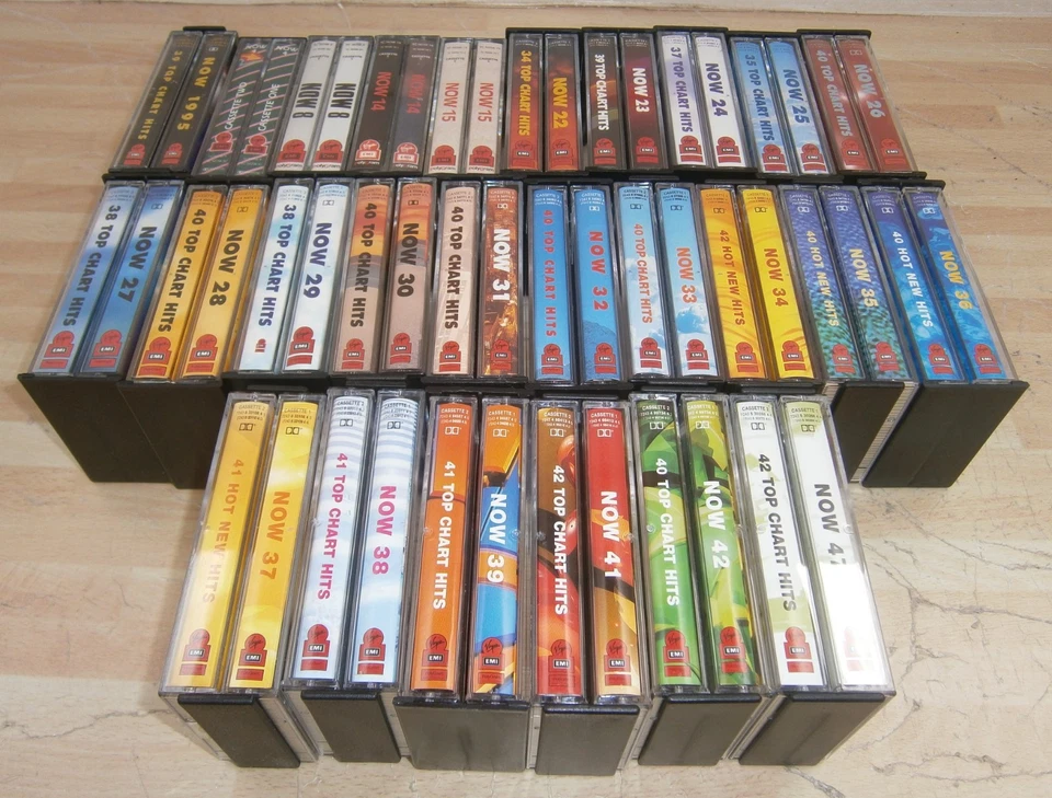 x26 NOW That's What I CALL MUSIC Cassette TAPE Bundle inc NOW 4 to NOW 47 N-Mint - Image 1 of 4