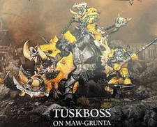 Warhammer Age of Sigmar Orruk Warclans Tuskboss on Maw Grunta NOS