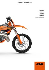 KTM Owners Manual Book Guide 2026 250 XC US