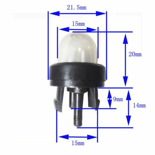 4 Pack Carburetor Snap In Primer Bulb 188-513 for Stihl Poulan Gas Weed Eater US - Picture 2 of 8