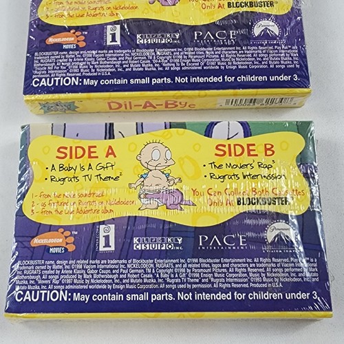 Rugrats Movie - A Baby Is A Gift & Dil A Bye Cassette - Blockbuster Play Pak New - Picture 9 of 14