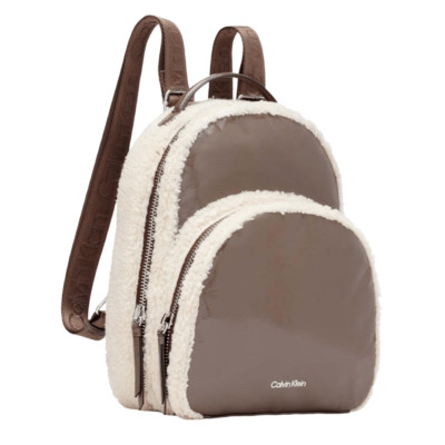 Calvin Klein Estelle Backpack 11.5  x 8.5  x 5  Modern Taupe Natural Retro Y2K