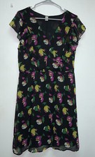 Old Navy Dress Women's Short Sleeve Floral Print Size L