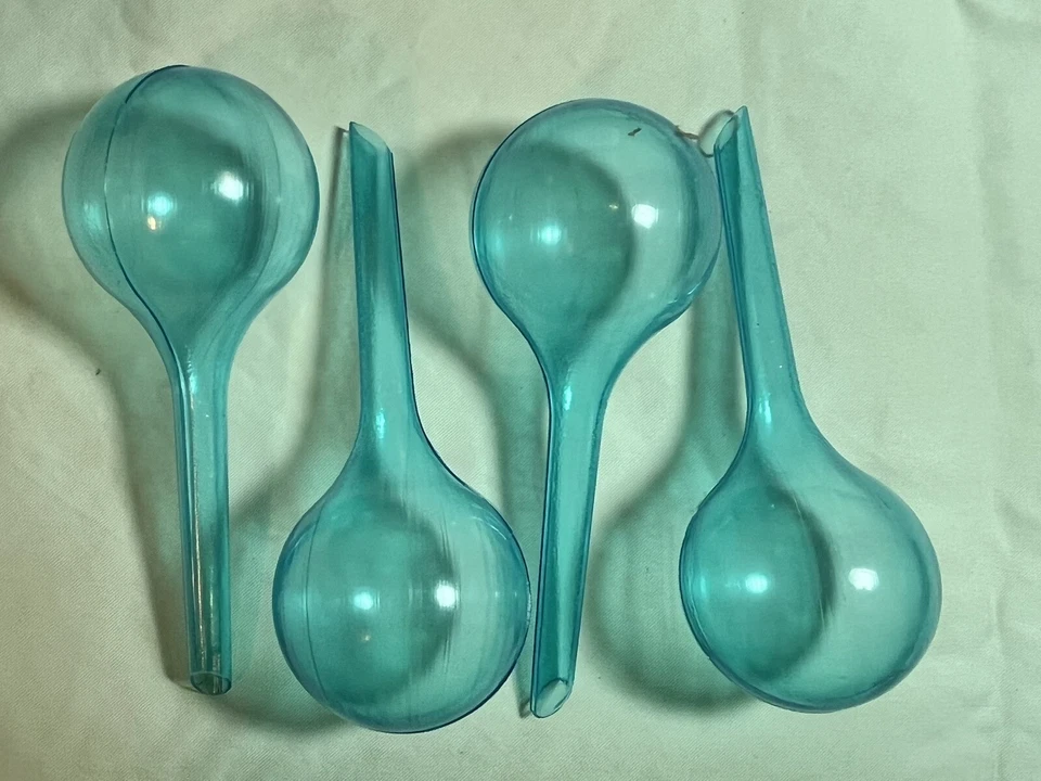 4 Pc Plant Water Bulbs Self Watering Globes Automatic Watering Device Balls Blue - Image 2 of 3