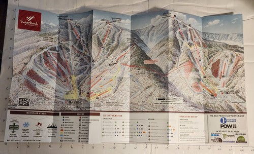 1958/59 SUGARBUSH SKI AREA BROCHUREW/ TRAIL MAP  & 2 CURRENT MAPS.  ALL MINT SEE - Picture 7 of 11